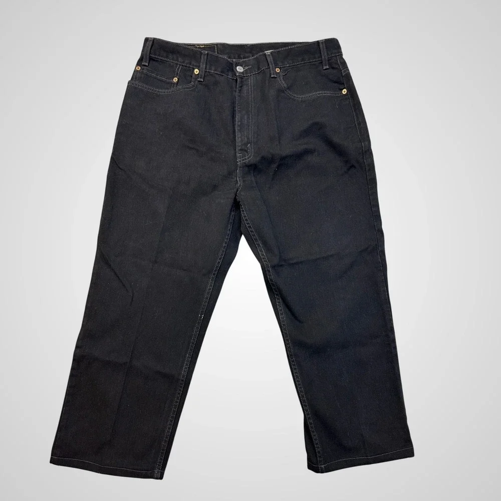 Vintage Levi's 505 Jeans Mens 38x30 Black Excellent‎ Regular Fit Straight Leg